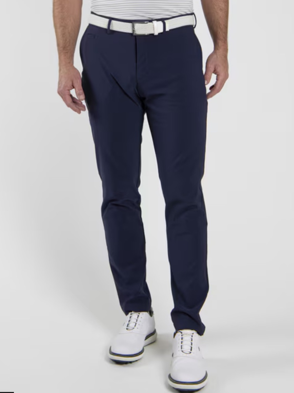 KJUS Chino Golf Pants Navy Blue Size 38 x 32.5  Regular Fit Casual Stretch